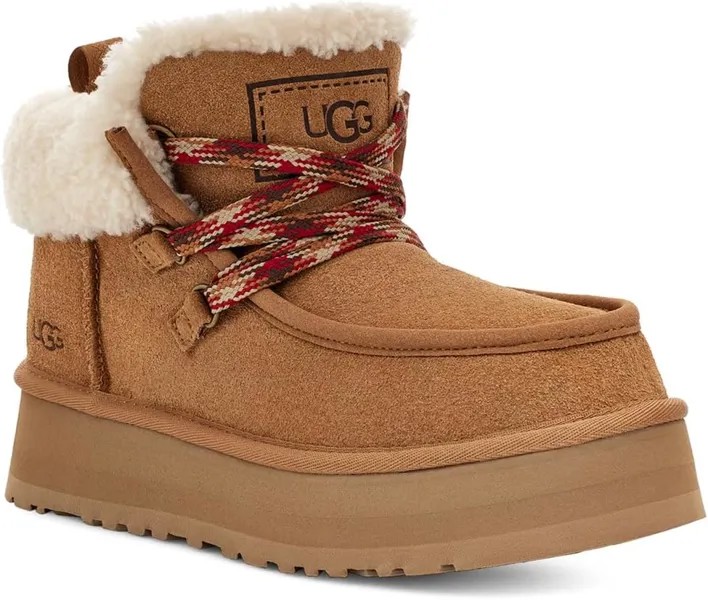Ботинки на шнуровке Funkarra Cabin Cuff UGG, цвет Chestnut
