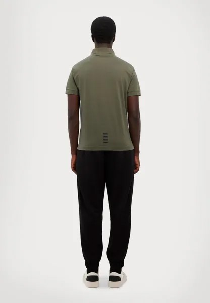 Поло EA7 Emporio Armani, зеленый