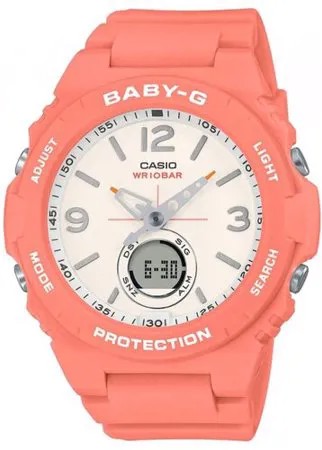 Наручные часы CASIO Baby-G, красный, розовый