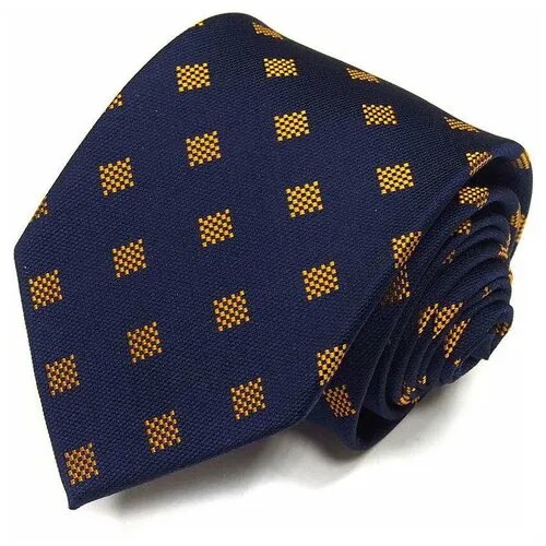 Синий галстук в желтый ромб Enrico Coveri 810893