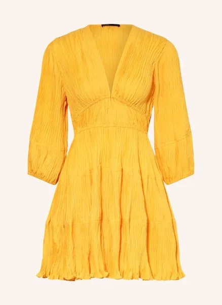 Плиссированное платье Maje, желтый