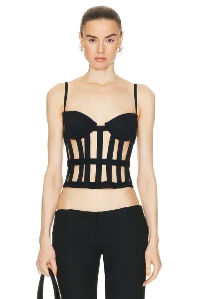 Топ Monse Scuba Bustier, черный