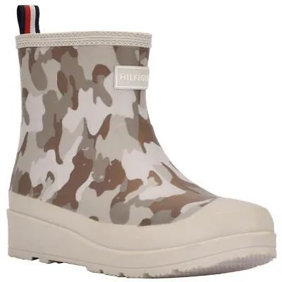 Tommy Hilfiger Womens Breezi 2 Grey Rain Boots Shoes 9 Medium (B,M) BHFO 2883