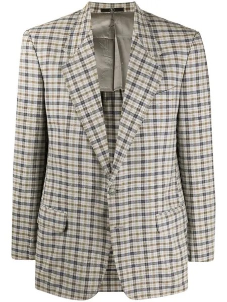 Valentino Pre-Owned клетчатый пиджак 1980-х годов