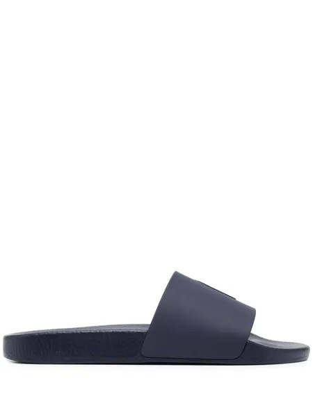 Polo Ralph Lauren шлепанцы с логотипом, синий