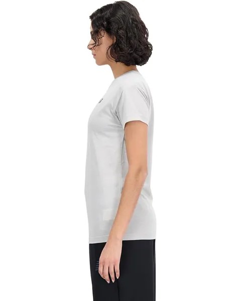 Футболка New Balance Relentless Heathertech T-Shirt, цвет Athletic Grey