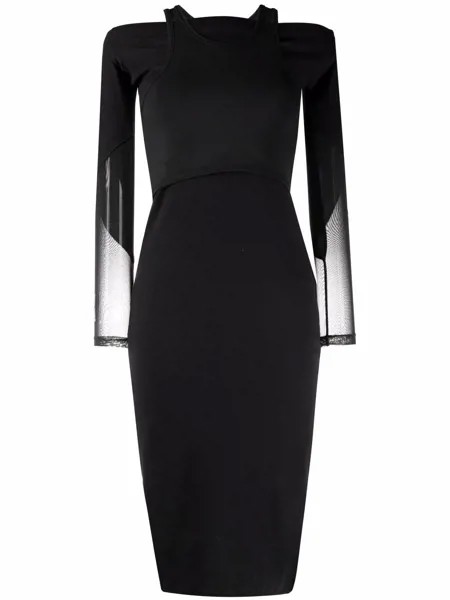 MCQ sheer-sleeved dress