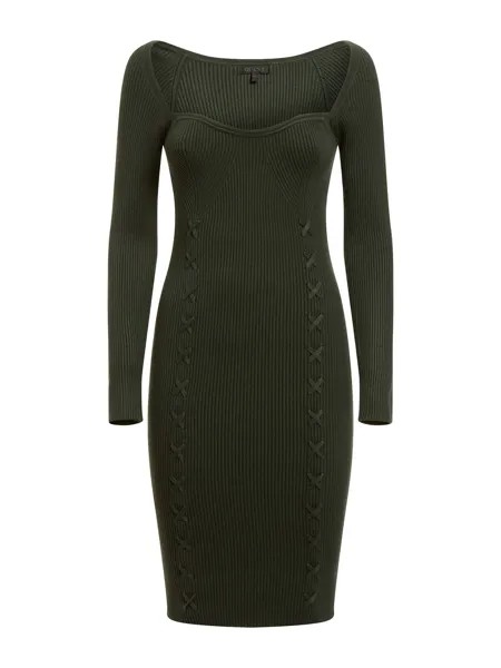 Вязанное платье Guess, зеленый