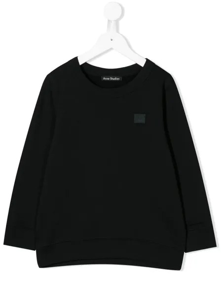 Acne Studios Kids толстовка с нашивкой-логотипом
