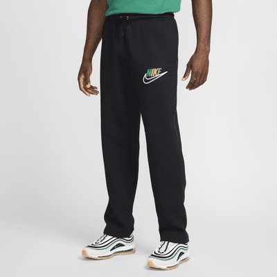 Брюки Nike Club Fleece Men’s Open-Hem Fleece Pants, черный