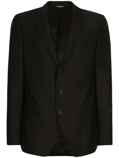 Dolce & Gabbana костюм с однобортным пиджаком, черный