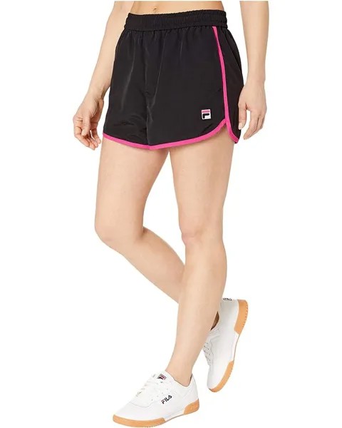 Шорты Fila Kati Shorts, цвет Black/Magenta/Amparo Blue