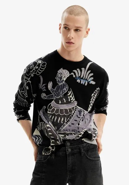 Свитер Fine India Print Desigual, цвет grey