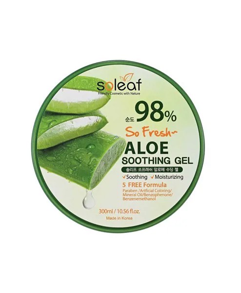 Успокаивающий гель с алоэ, 300 мл, Soleaf