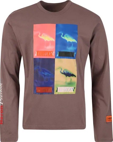 Лонгслив Heron Preston Multi Heron Censored Long-Sleeve Tee 'Grey/Multicolor', серый