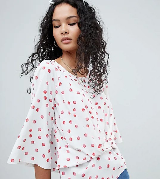 Лонгслив в горошек Miss Selfridge-Мульти