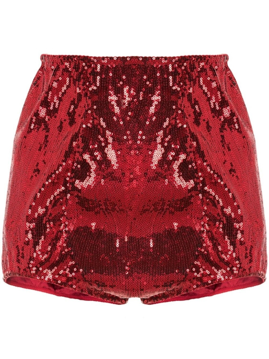 Dolce & Gabbana шорты с пайетками, красный