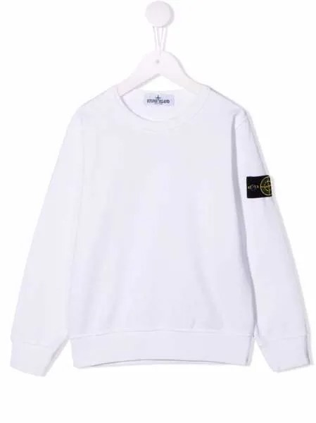 Stone Island Junior толстовка с нашивкой-логотипом