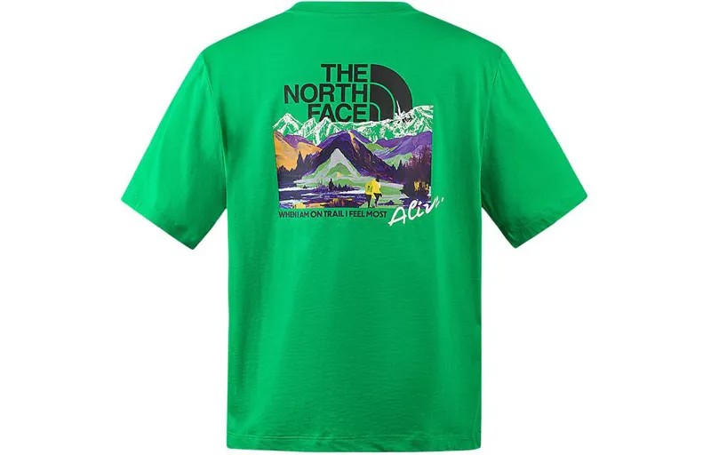Футболка женская зеленая The North Face