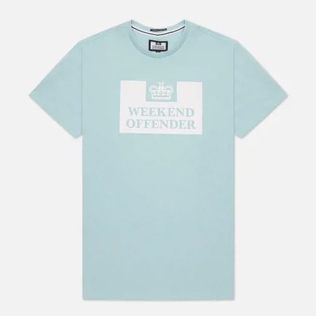 Мужская футболка Weekend Offender Prison SS21, цвет голубой, размер S