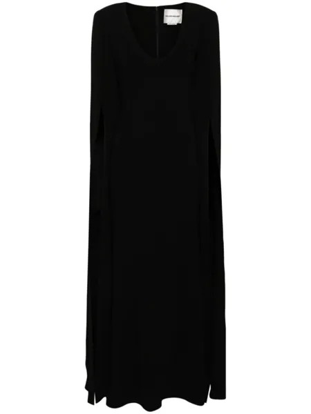 Roland Mouret платье макси с разрезами на рукавах, черный