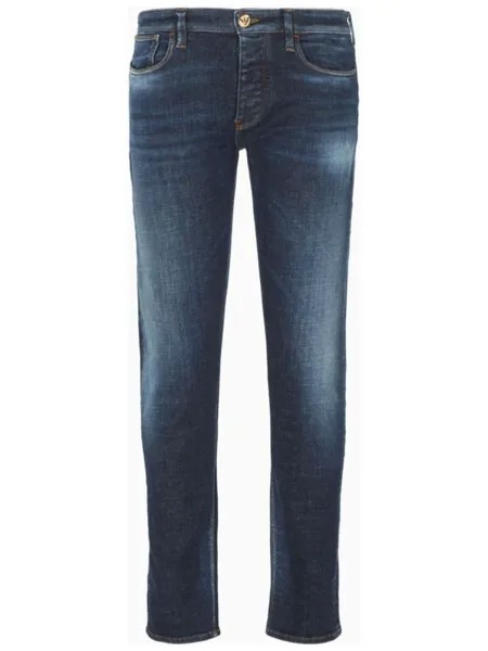 Emporio Armani узкие джинсы J75, синий