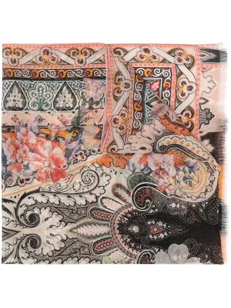 ETRO платок с цветочным принтом
