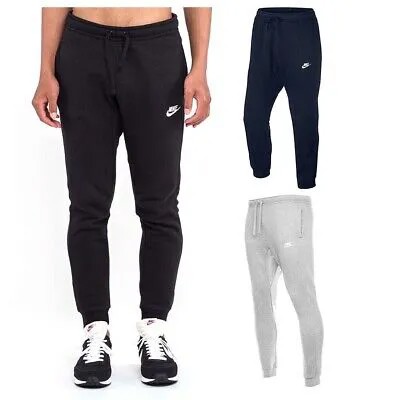Мужские спортивные штаны Nike Спортивная одежда Флисовые джоггеры для фитнеса с ребристыми манжетами на кулиске