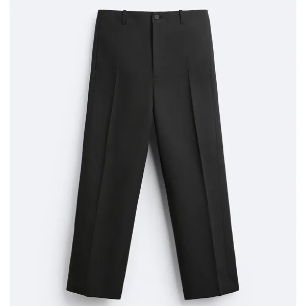 Брюки Zara Wide-Leg Suit, черный