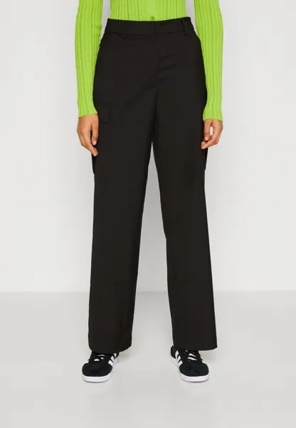 Брюки карго SLFCORINA STRAIGHT PANT Selected Femme, черный