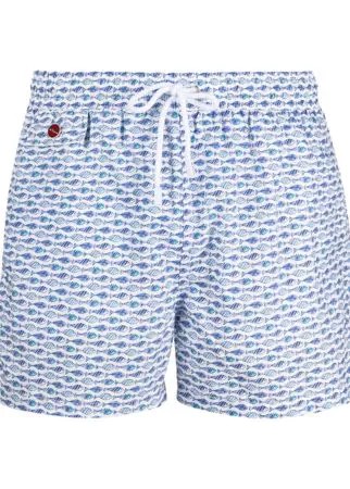 Kiton плавки-шорты с принтом