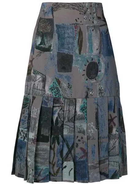Jean Louis Scherrer Pre-Owned юбка с плиссированным подолом