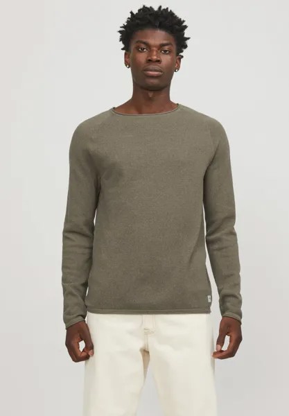 Свитер Jjehill Crew Neck Jack & Jones, цвет bungee cord