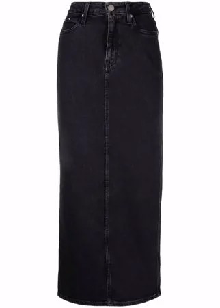 Calvin Klein Jeans джинсовая юбка миди с завышенной талией