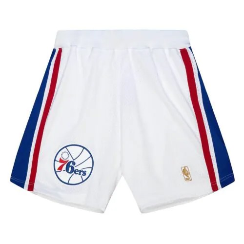 АУТЕНТИЧНЫЕ ДОМАШНИЕ ШОРТЫ NBA MITCHELL - NESS PHILADELPHIA 76ERS 96-97