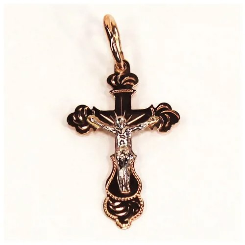 Кулоны The-Jeweller Православный крестик с распятием из красного золота