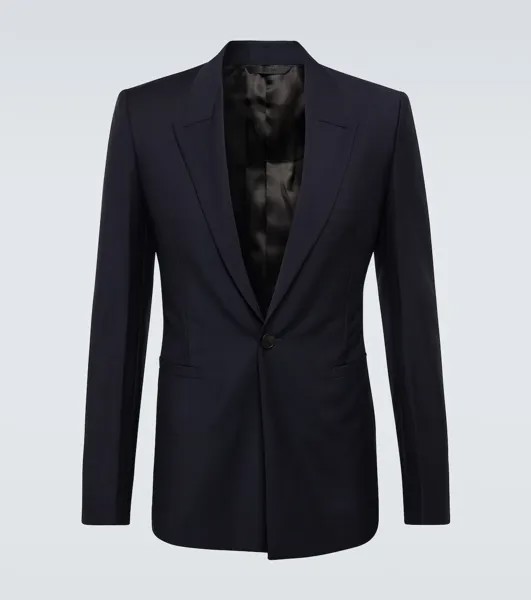 Пиджак из шерсти и мохера Givenchy, синий