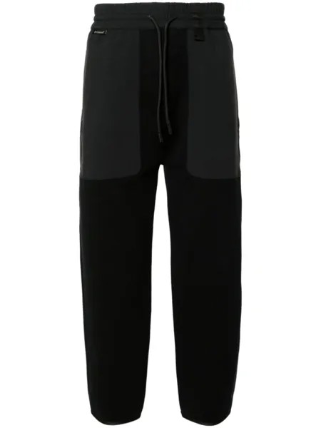 Moncler трикотажные хлопковые спортивные брюки, черный