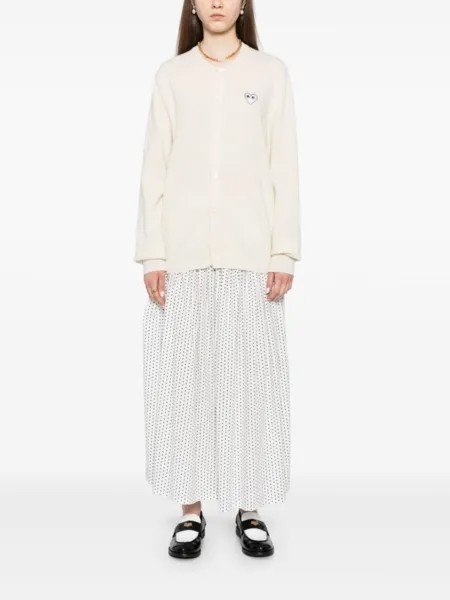 Comme Des Garçons Play шерстяной кардиган, нейтральный цвет