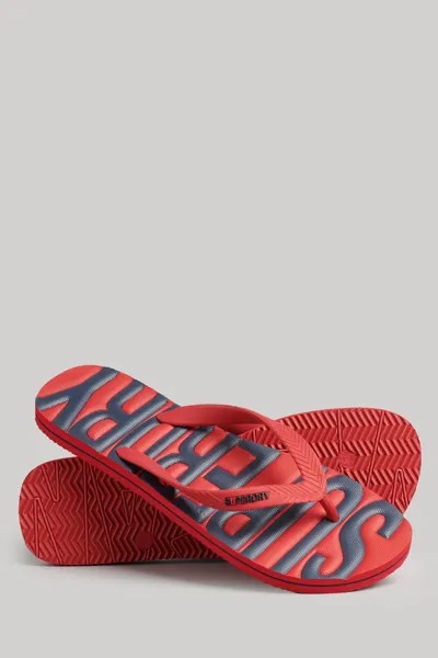 Веганские шлепанцы Superdry, красный