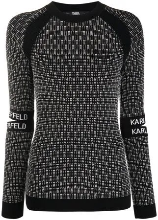 Karl Lagerfeld джемпер с вырезами на рукавах