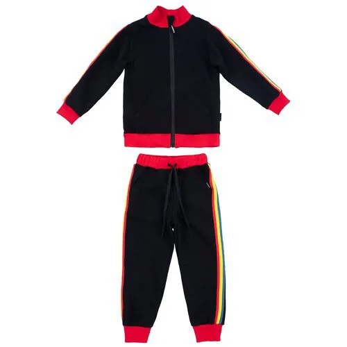 Костюм для мальчика Nikastyle 7т11921.2 (красный/изумрудный, размер 146)
