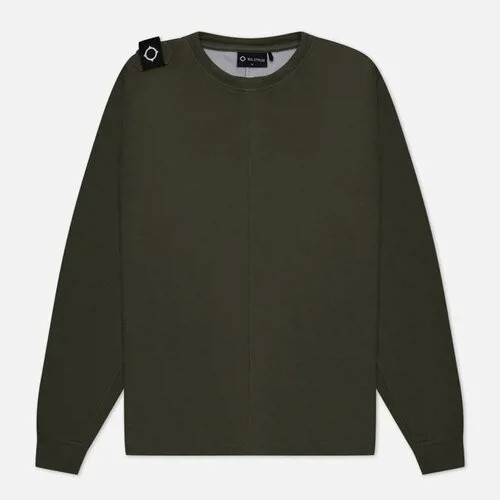 Мужская толстовка MA.Strum DFP Panel Sleeve Crew Neck оливковый, Размер M