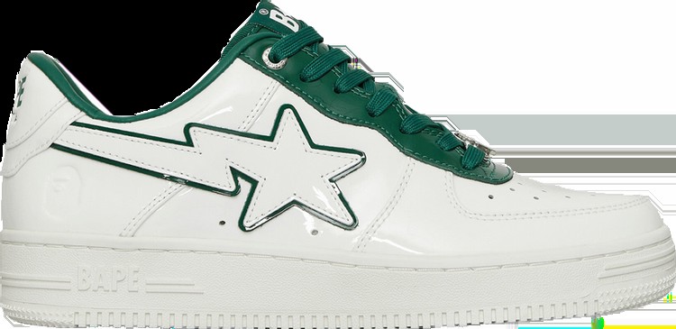 Кроссовки Wmns Bapesta #8 M1 White Green, белый