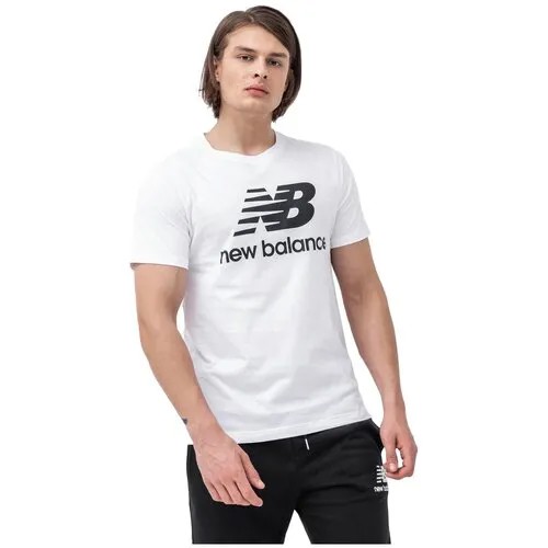 Одежда спортивная New Balance Essentials Stacked Logo T-Shirt Унисекс MT01575-WT L