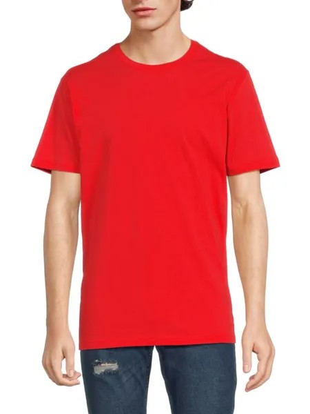 Хлопковая футболка с круглым вырезом Polo Ralph Lauren, цвет Red Multi
