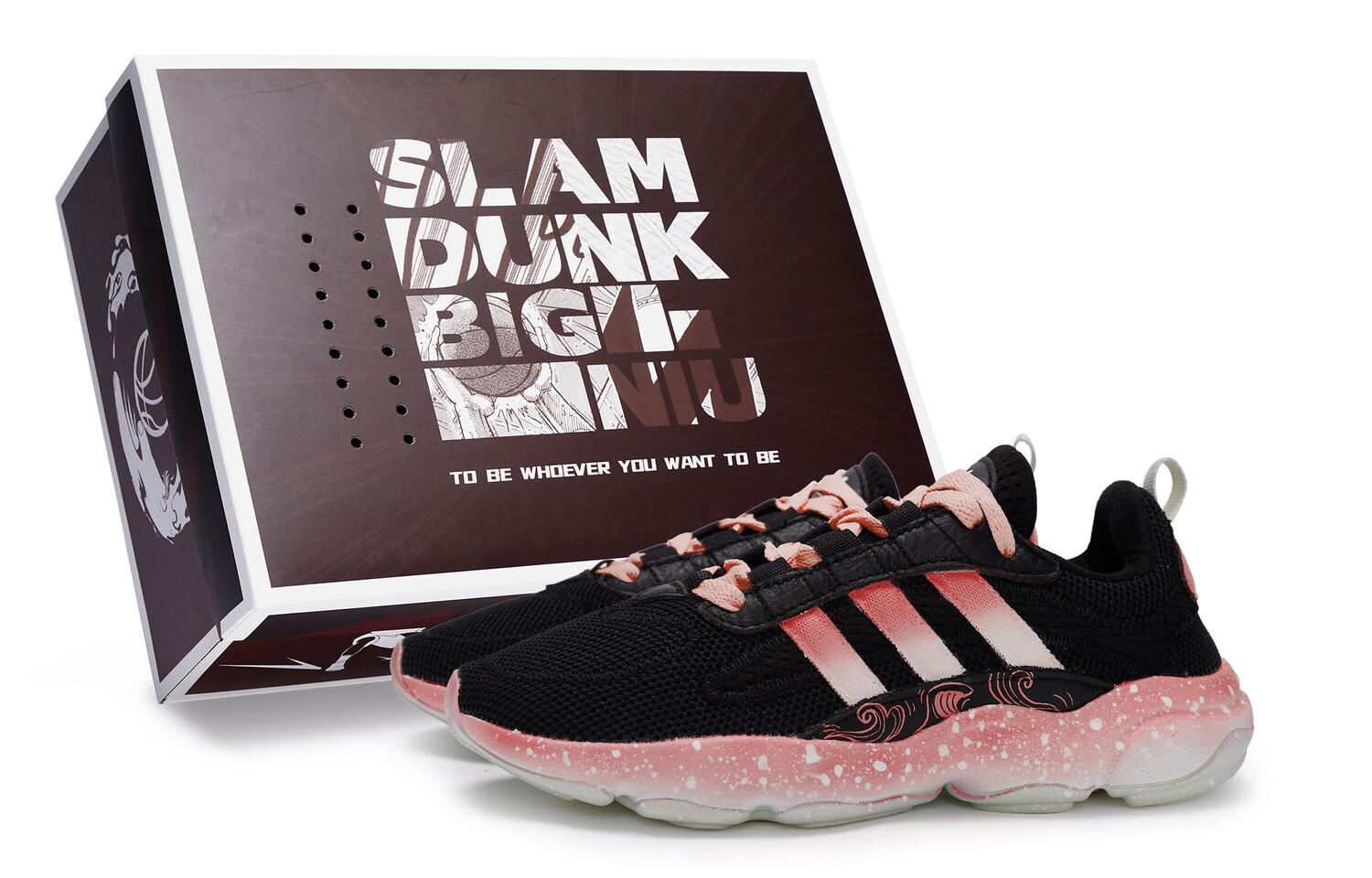Кроссовки adidas originals Haiwee Lifestyle Shoes Unisex Low-top Pink, черный/розовый