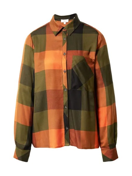 Блуза s.Oliver, цвет Khaki/Olive/Orange