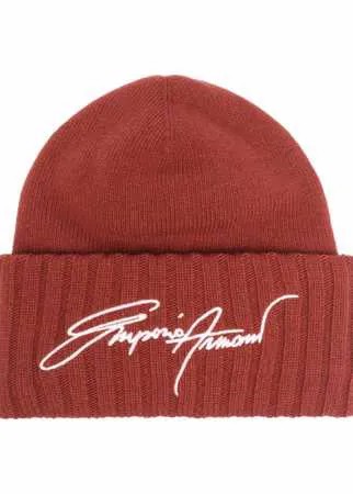 Emporio Armani шапка бини с логотипом
