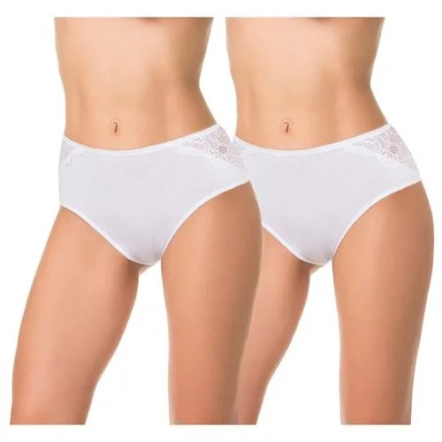 Трусы Dentelle, 2 шт., размер 3XL/54, белый